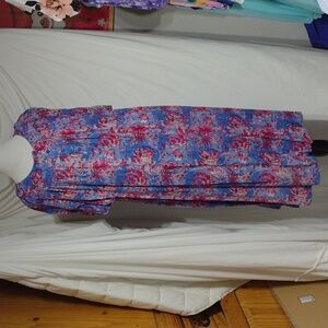 Beautiful Go Softly patio dress,muumuu, lounger, sz small